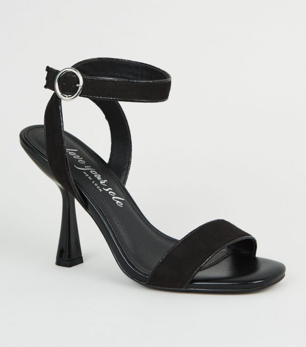 New Look Black Sudette Heels