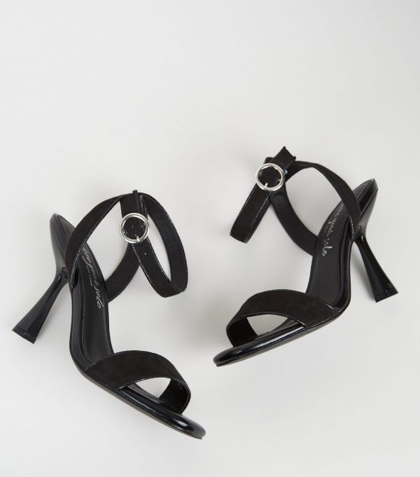 New Look Black Sudette Heels