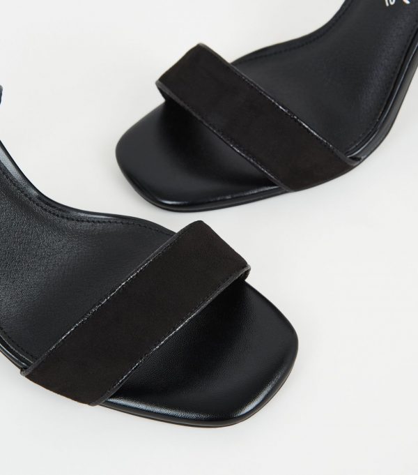 New Look Black Sudette Heels