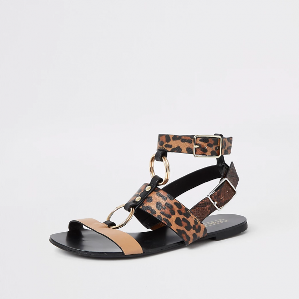 Riverisland Animal Print Gladiator